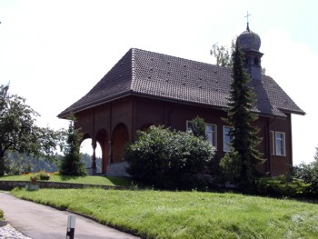 Die Bruderklausenkapelle von Müselbach / Schweiz.